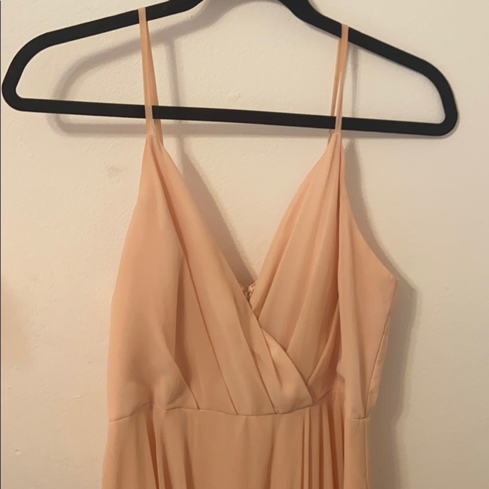 Peach prom or bridesmaid dress